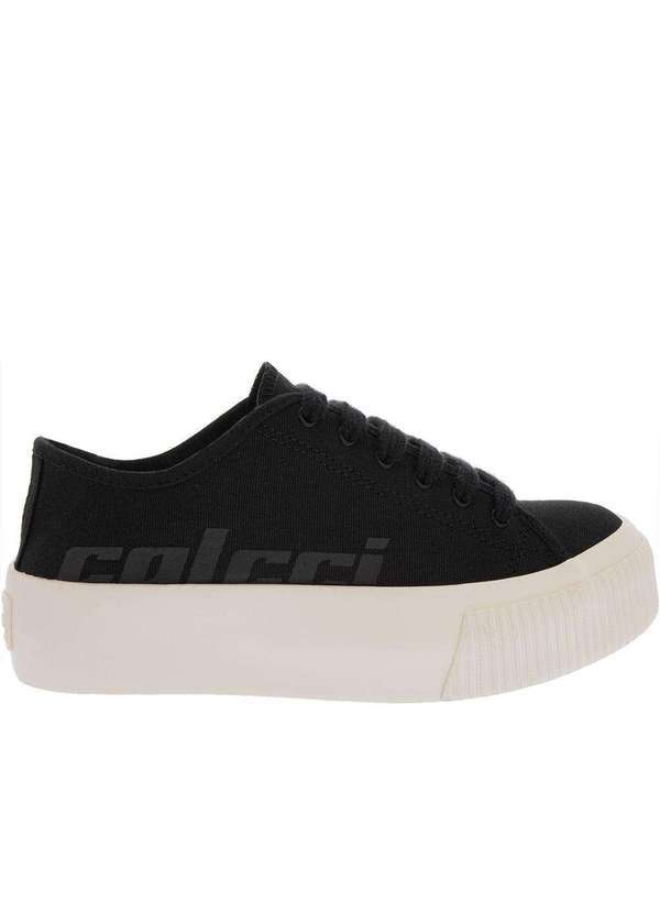 Colcci - Tênis Colcci Luzon Flatform Feminino Tecido Preto Preto 2