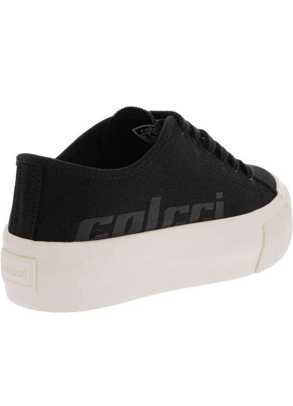 Colcci - Tênis Colcci Luzon Flatform Feminino Tecido Preto Preto 3