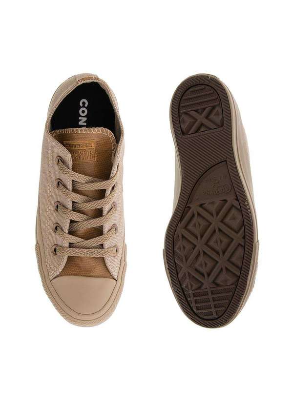 All Star - Tênis Converse All Star Chuck Taylor Textura Snake Marrom Marfim 4
