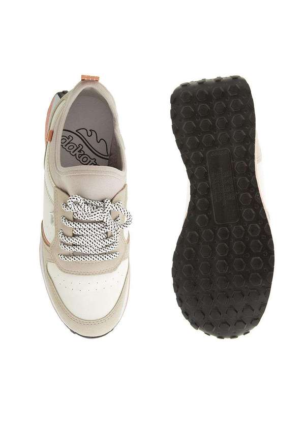 Dakota - Tênis Dakota Jogging Detalhe Recortes Nobuck Color Cinza 4