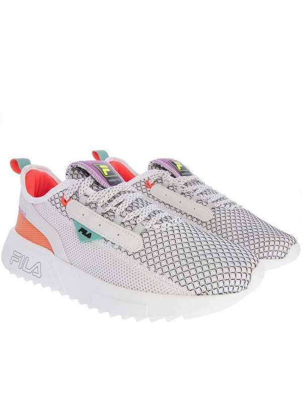 Fila - Tênis Fila Freestyle Training Esportivo Feminino Mesh Color Cinza