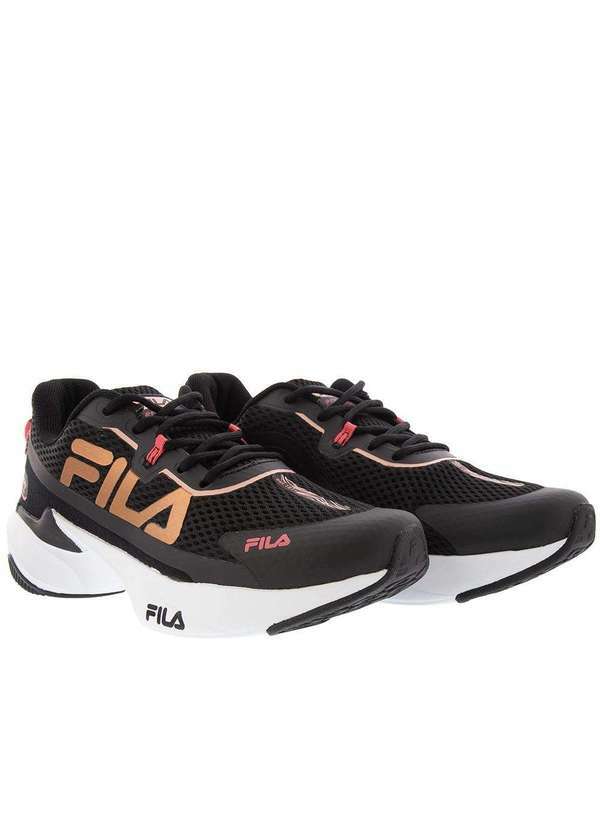 Fila - Tênis Fila Recovery Esportivo Feminino Preto Preto