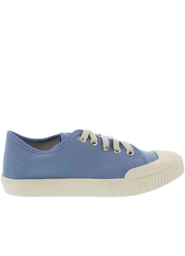 Gabriela - Tênis Gabriela Casual Pespontos Tecido Azul Azul 2