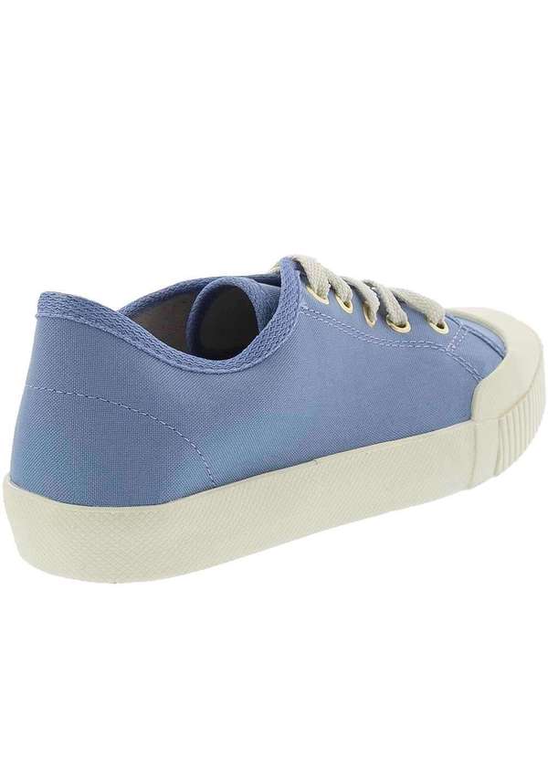 Gabriela - Tênis Gabriela Casual Pespontos Tecido Azul Azul 3