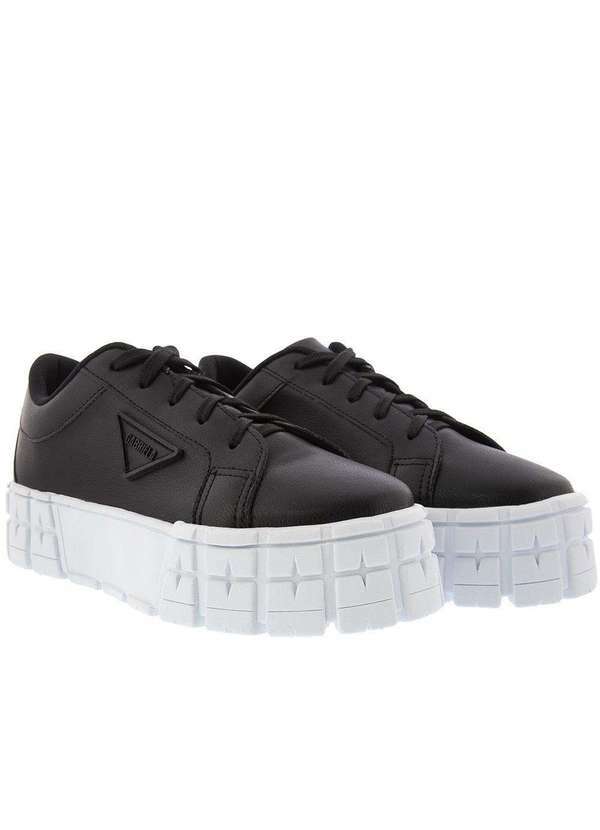 Gabriela - Tênis Gabriela Chunky Plataforma Tratorado Preto Preto