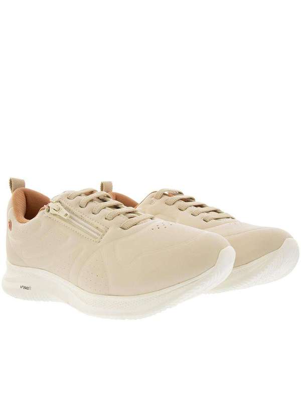 Tênis Kolosh Sport Style Feminino Zíper Bege Off-White Studio Z