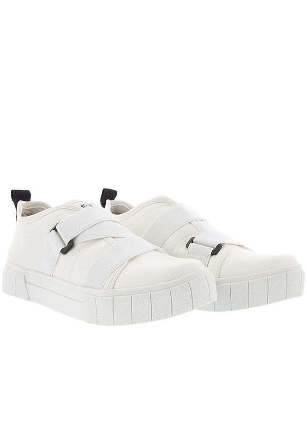 Mississipi - Tênis Mississipi Casual Flatform Detalhe Elástico Branco Branco