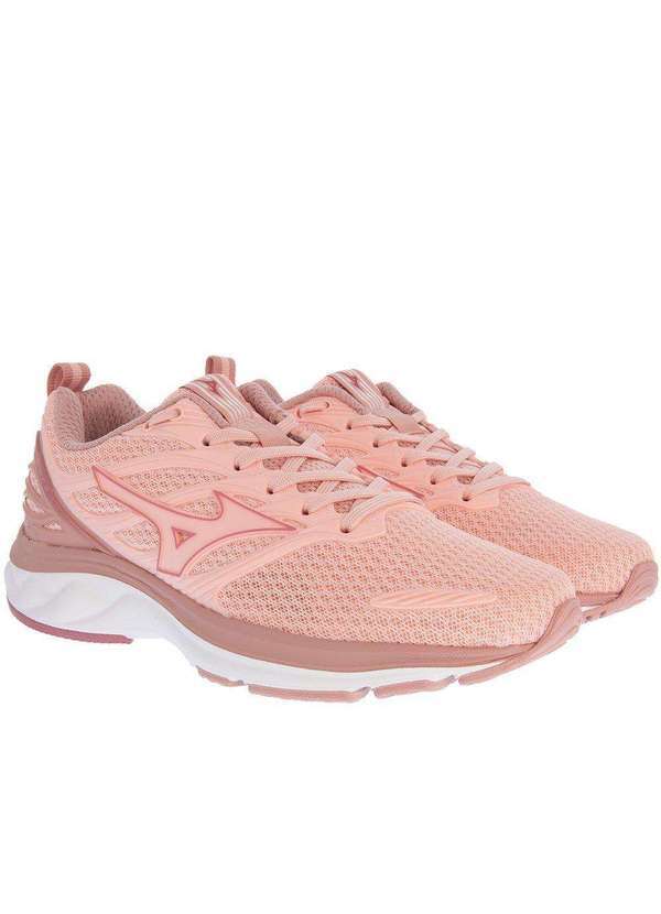 Mizuno - Tênis Mizuno Space 3 Esportivo Feminino Salmão Preto