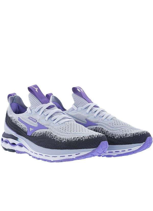 Mizuno - Tênis Mizuno Wave Legend Esportivo Feminino Lilás Azul
