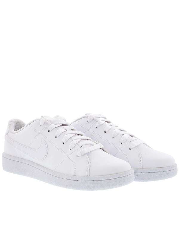 Nike branco de couro orders