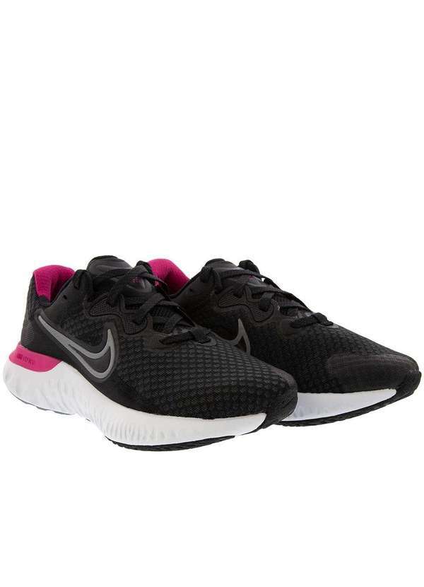 Nike - Tênis Nike Renew Run 2 Esportivo Feminino Preto Bege