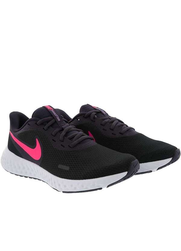 Nike Tênis Nike Revolution Esportivo Feminino Preto Preto