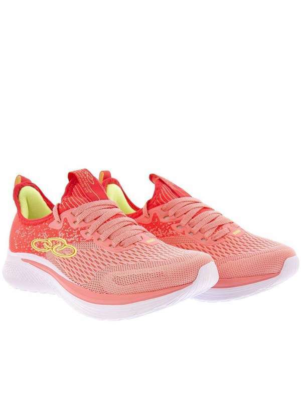 Olympikus - Tênis Olympikus Bravo Esportivo Feminino Salmão Vermelho