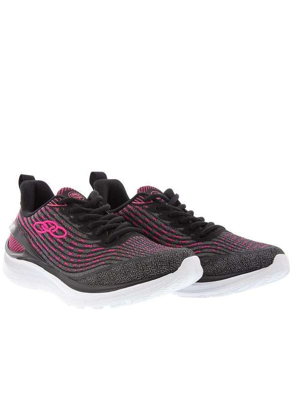 Olympikus - Tênis Olympikus Delicate 4 Esportivo Feminino Neon Preto Preto
