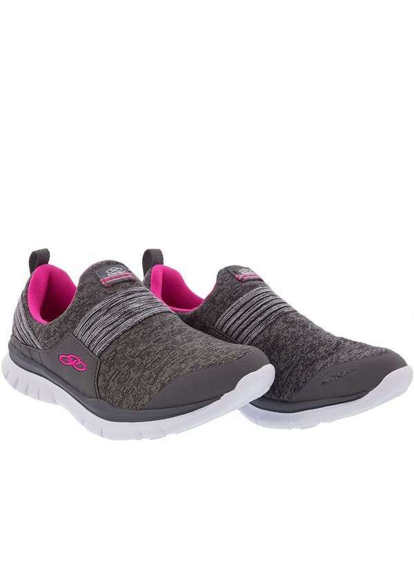 Olympikus - Tênis Olympikus Kiss 2 Esportivo Feminino Cinza Grafite