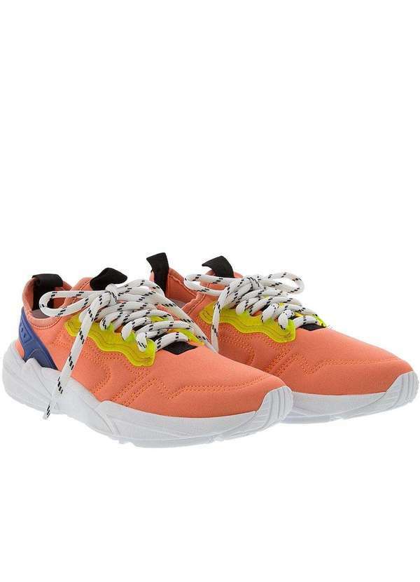 Stz - Tênis Stz Modern Comfort com Pesponto Tecido Laranja Laranja