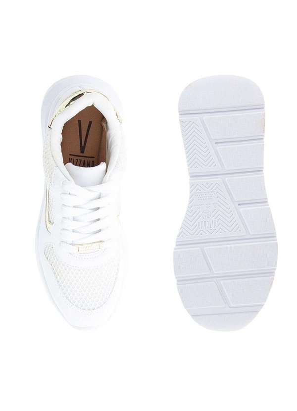 Vizzano Chunky Tenis Vizzano Prata Metalizado Tênis Dad Sneaker