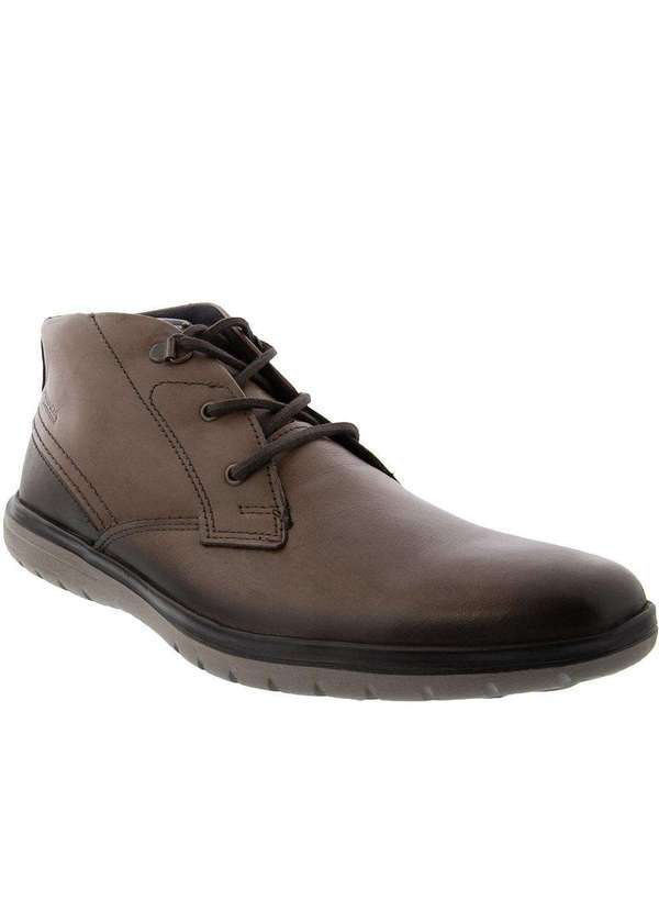 Pegada - Bota Coturno Pegada Couro Marrom Marrom