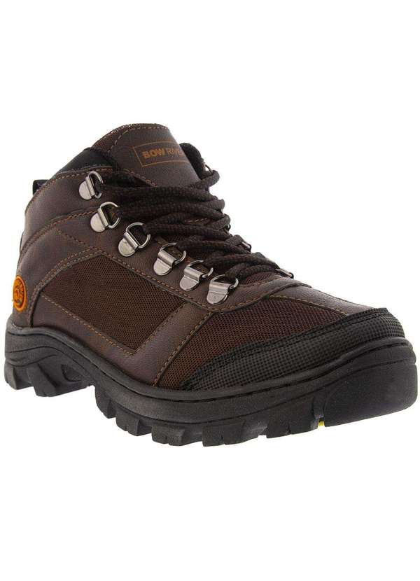 Bow River - Bota Trekking Bow River Ilhós Recortes Marrom Marrom