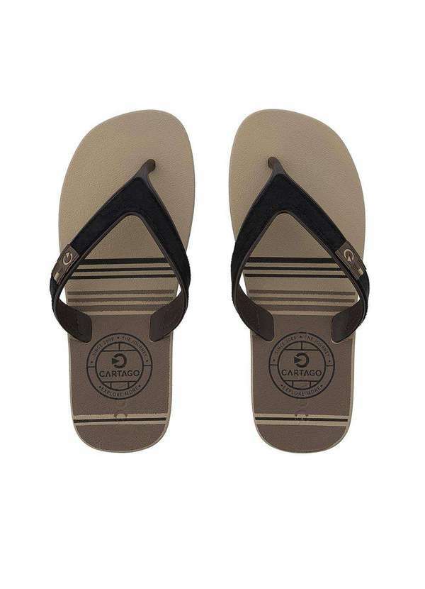 Cartago - Chinelo Cartago Masculino Dakar Plus Bege Bege