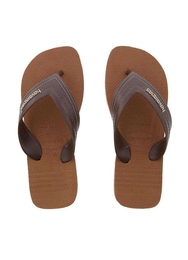 Havaianas - Chinelo Havaianas Hybrid Be Masculino Marrom Bege