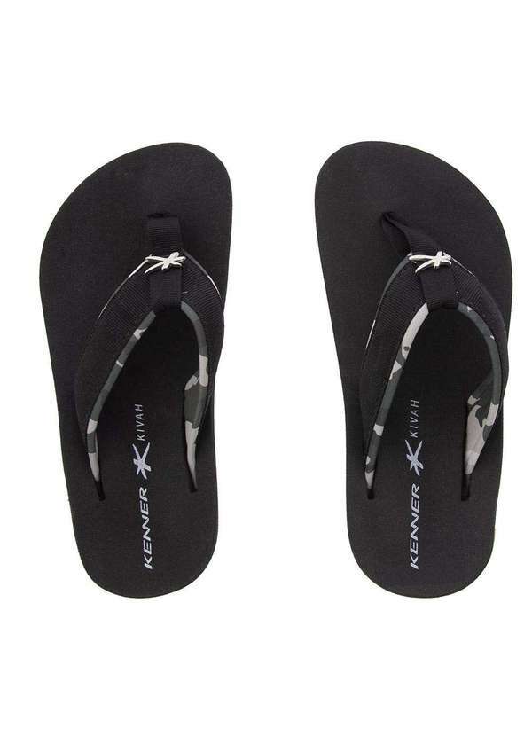 Kenner - Chinelo Kenner Kivah Camuflado Preto Preto