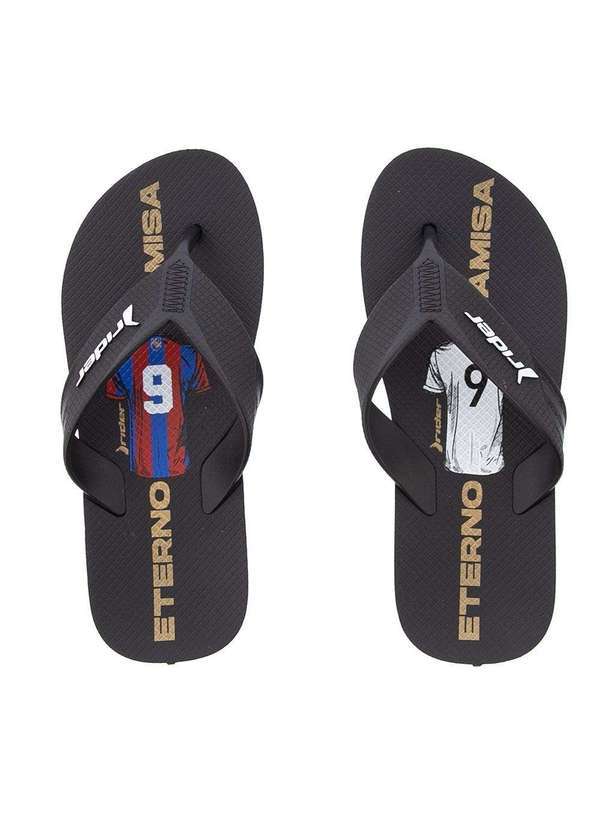 Rider - Chinelo Rider Way Olé Eterno Camisa 9 Preto Preto