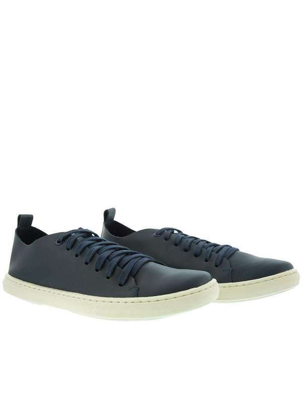 Mac & Jac - Sapatênis Mac & Jac Pespontos Couro Azul Azul