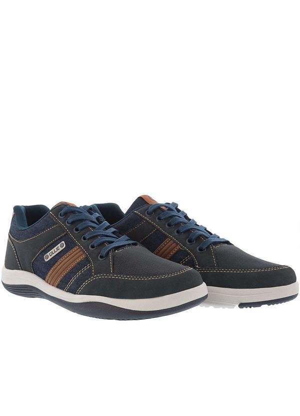 Ollie Originals - Sapatênis Ollie Originals Recortes Nobuck Marinho Azul