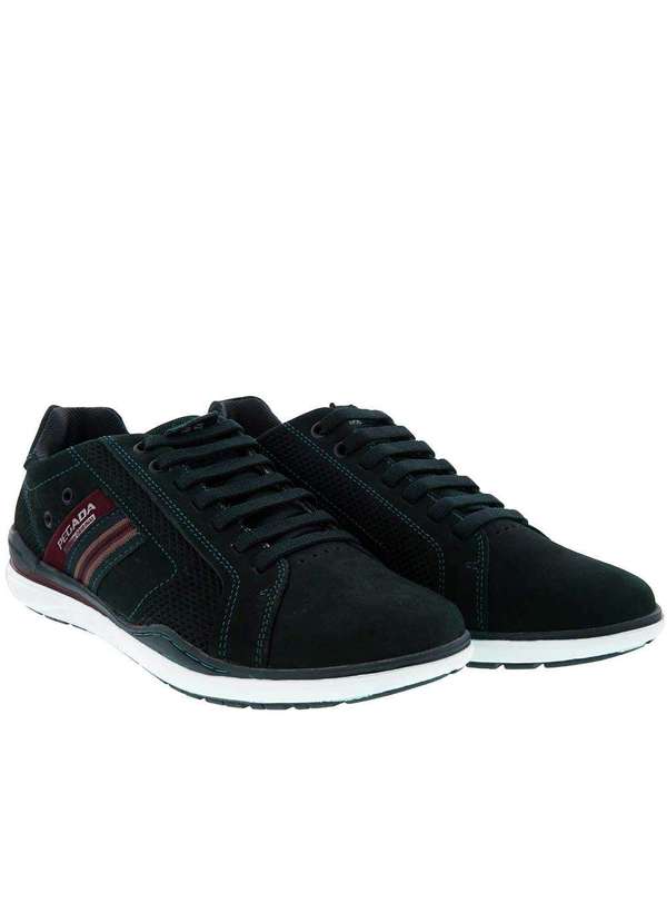 Pegada - Sapatênis Pegada Detalhe Perfuros Nobuck Marinho Azul