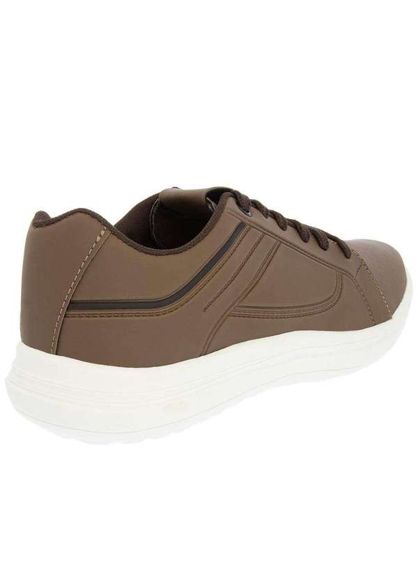 Woche - Sapatênis Woche Detalhe Pespontos Marrom Marrom 3