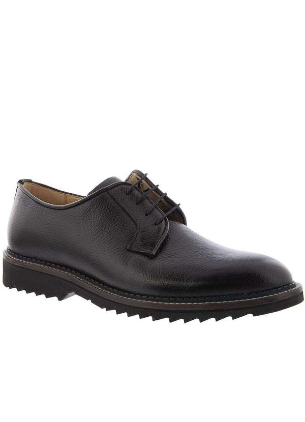 Mac & Jac - Sapato Casual Mac & Jac Premium Tratorado Couro Preto Preto