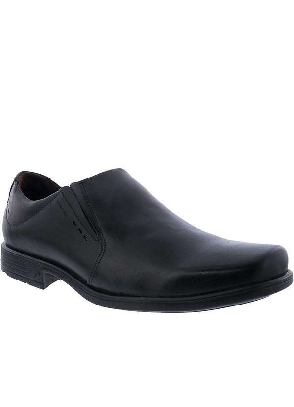 Pegada - Sapato Social Pegada Super Comfort Couro Preto Preto