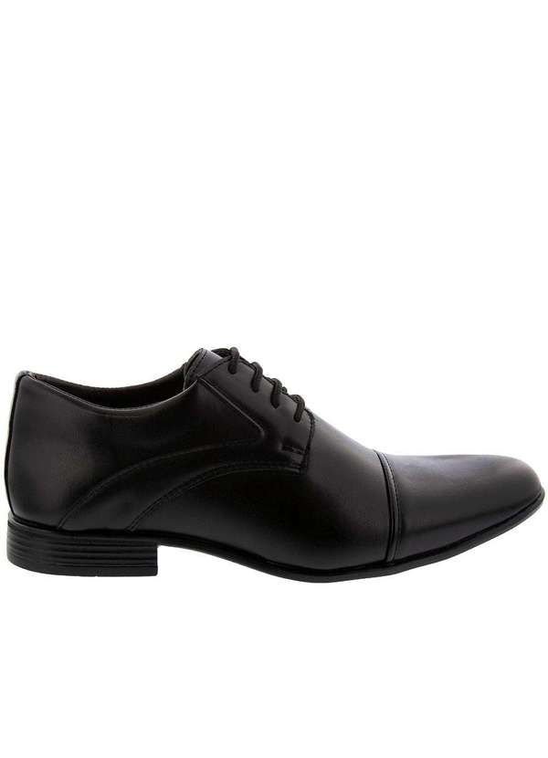 Valença - Sapato Social Valença Detalhe Recortes Preto Preto 2