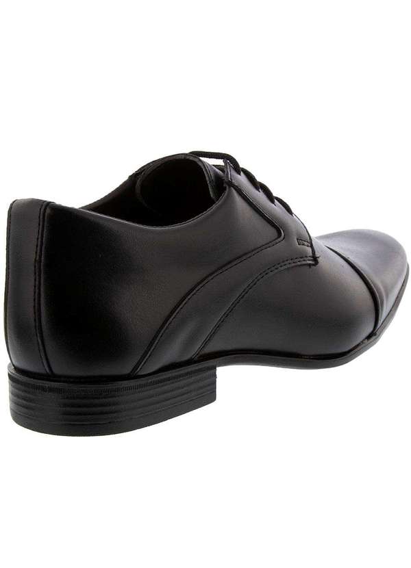 Valença - Sapato Social Valença Detalhe Recortes Preto Preto 3