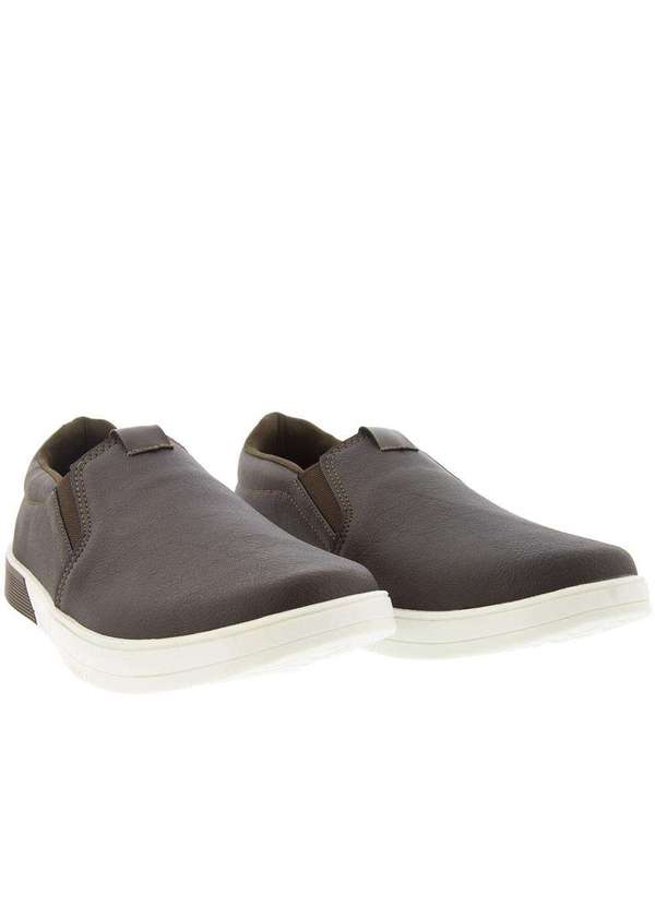 Woche - Slip On Woche Detalhe Pespontos Marrom Marrom