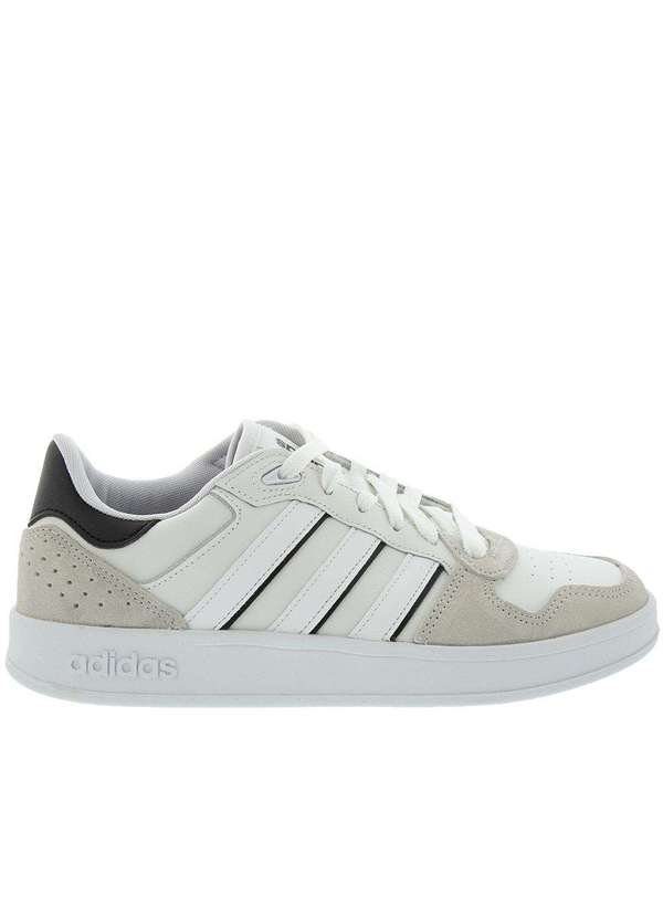 Adidas - Tênis Adidas Breaknet Plus Casual Masculino Camurça Branco Branco 2
