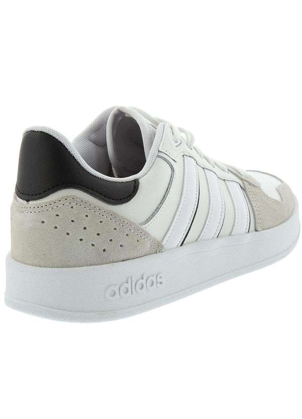 Adidas - Tênis Adidas Breaknet Plus Casual Masculino Camurça Branco Branco 3