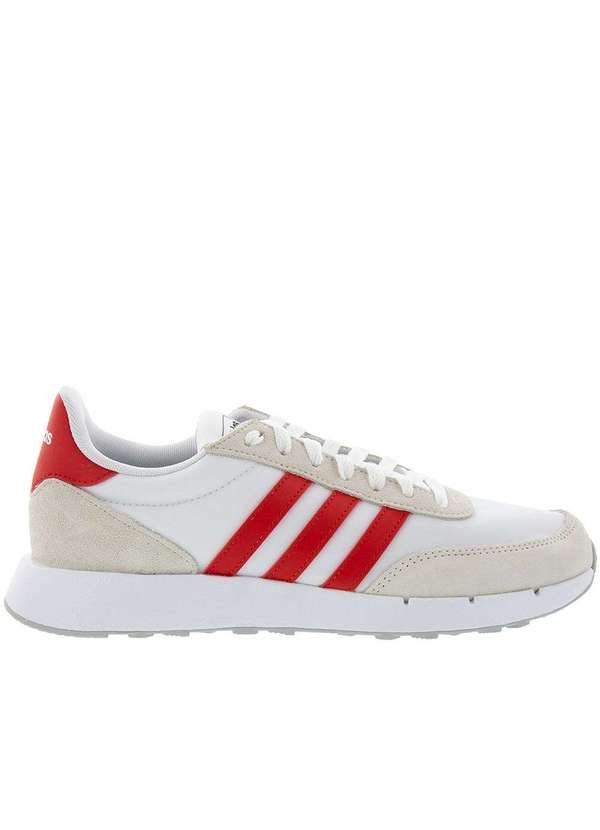 Adidas Tênis Adidas Run 60s Casual Masculino Camurça Branco Branco