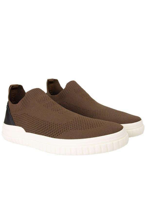 Aramis - Tênis Aramis Deep Casual Masculino Knit Marrom Marrom