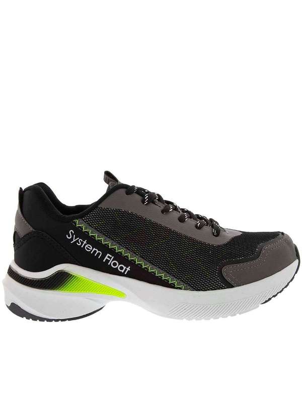 Cross Road - Tênis Cross Road System Float Esportivo Masculino Preto Cinza 2