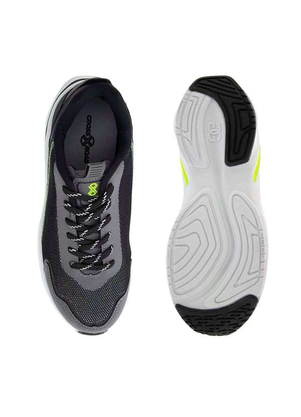 Cross Road - Tênis Cross Road System Float Esportivo Masculino Preto Cinza 4