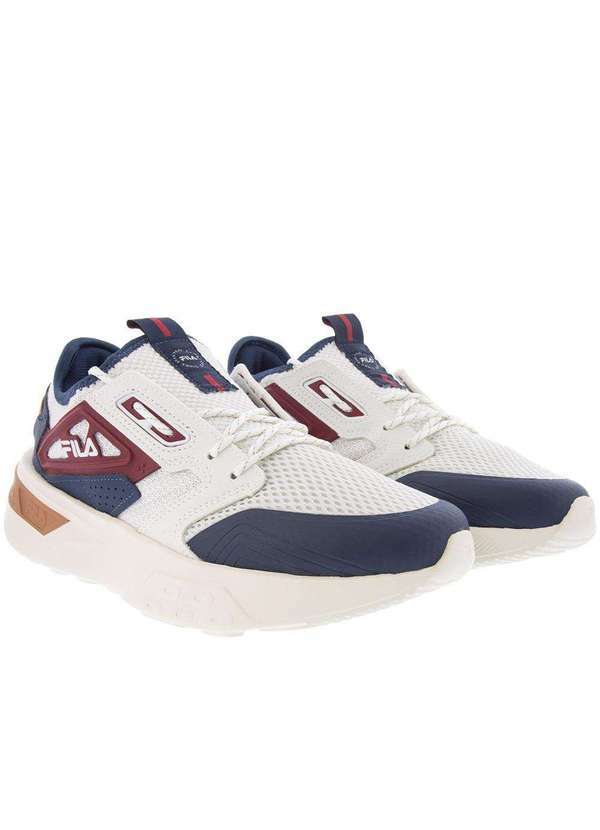 Fila - Tênis Fila Attech Casual Masculino Couro Color Branco