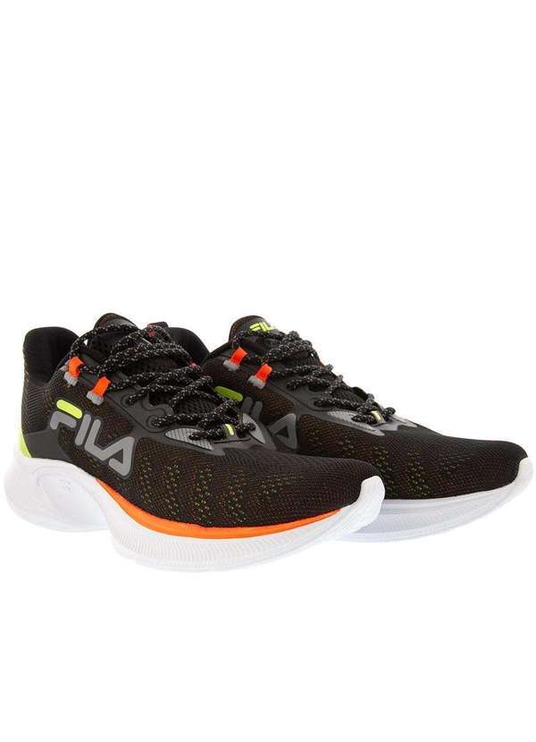Fila - Tênis Fila Racer For All Esportivo Masculino Preto Preto