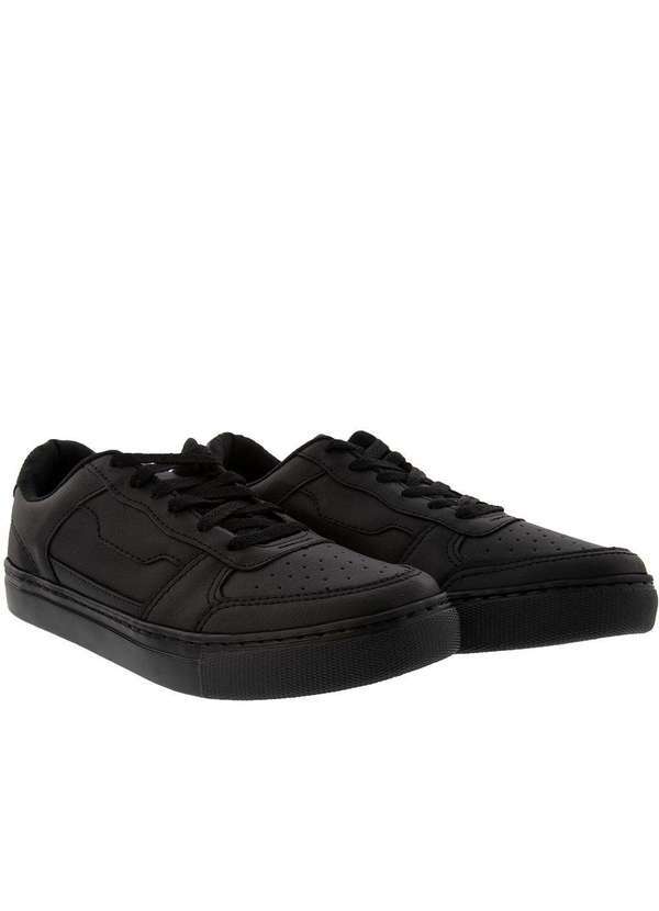 Iceberg - Tênis Iceberg Casual Masculino com Recorte Preto Preto