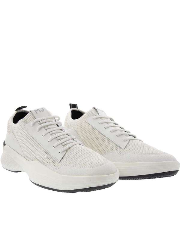 Mac & Jac - Tênis Mac & Jac Casual Tecido Branco Branco