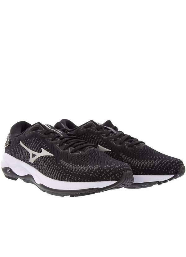Mizuno - Tênis Mizuno Wave Way 2 Esportivo Masculino Preto Preto