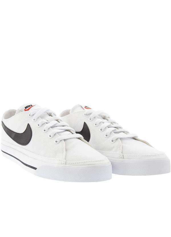 Nike - Tênis Nike Court Legacy Canvas Street Masculino Branco Branco