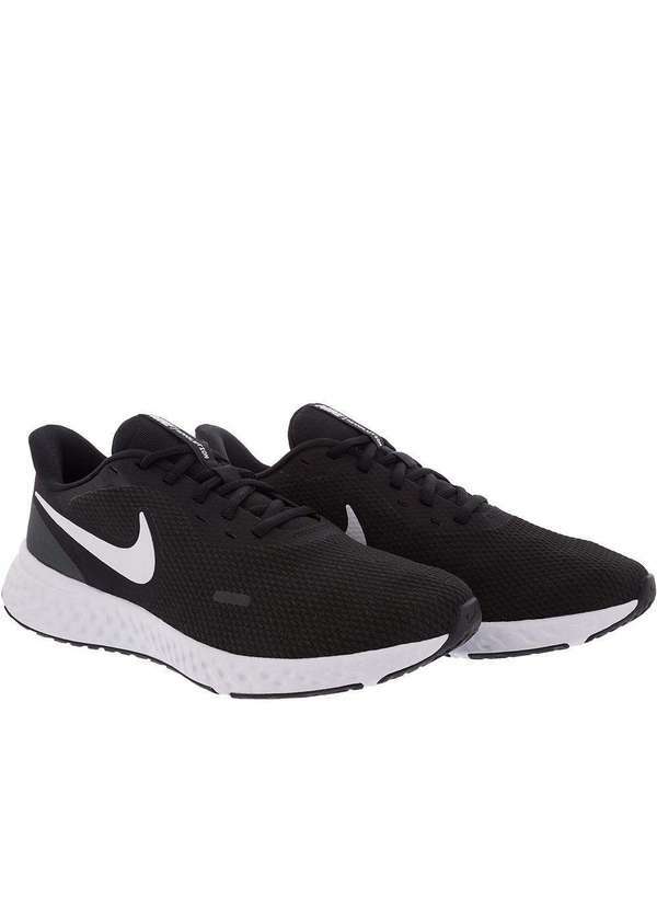 Nike - Tênis Nike Revolution 5 Esportivo Masculino Preto Preto