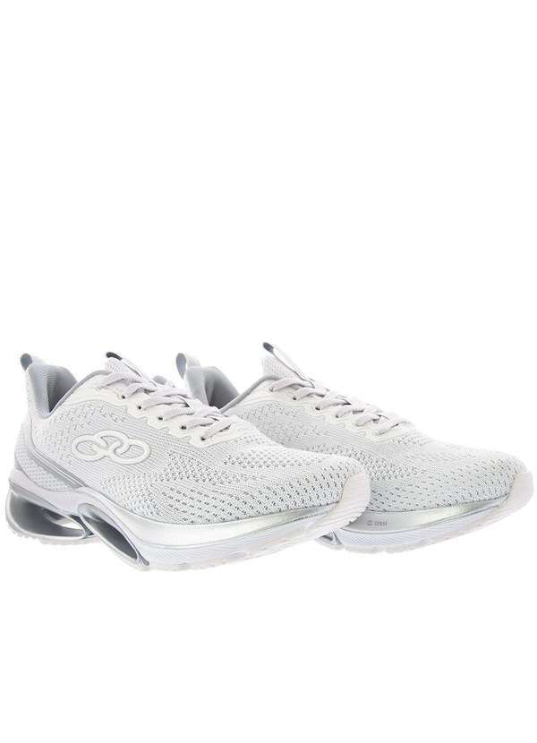 Olympikus - Tênis Olympikus Elo Esportivo Masculino Knit Branco Branco